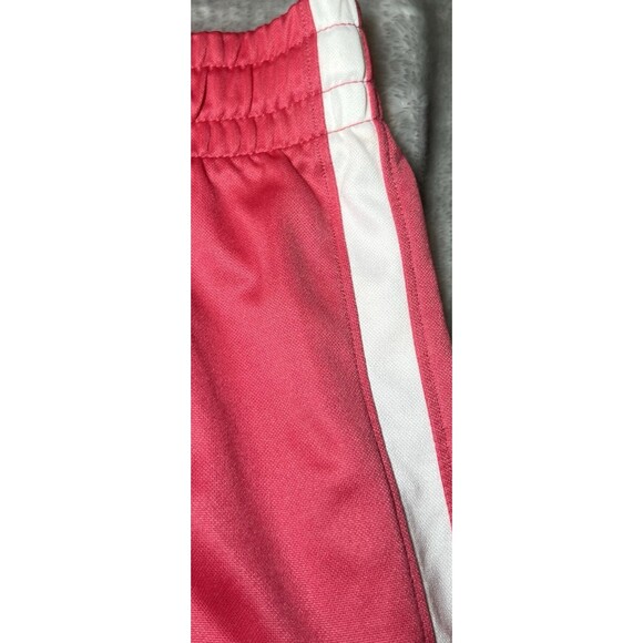 Nike Shorts Womens Medium Pink FitDry White Side Panel Drawstring Gym Sporty - Picture 5 of 10